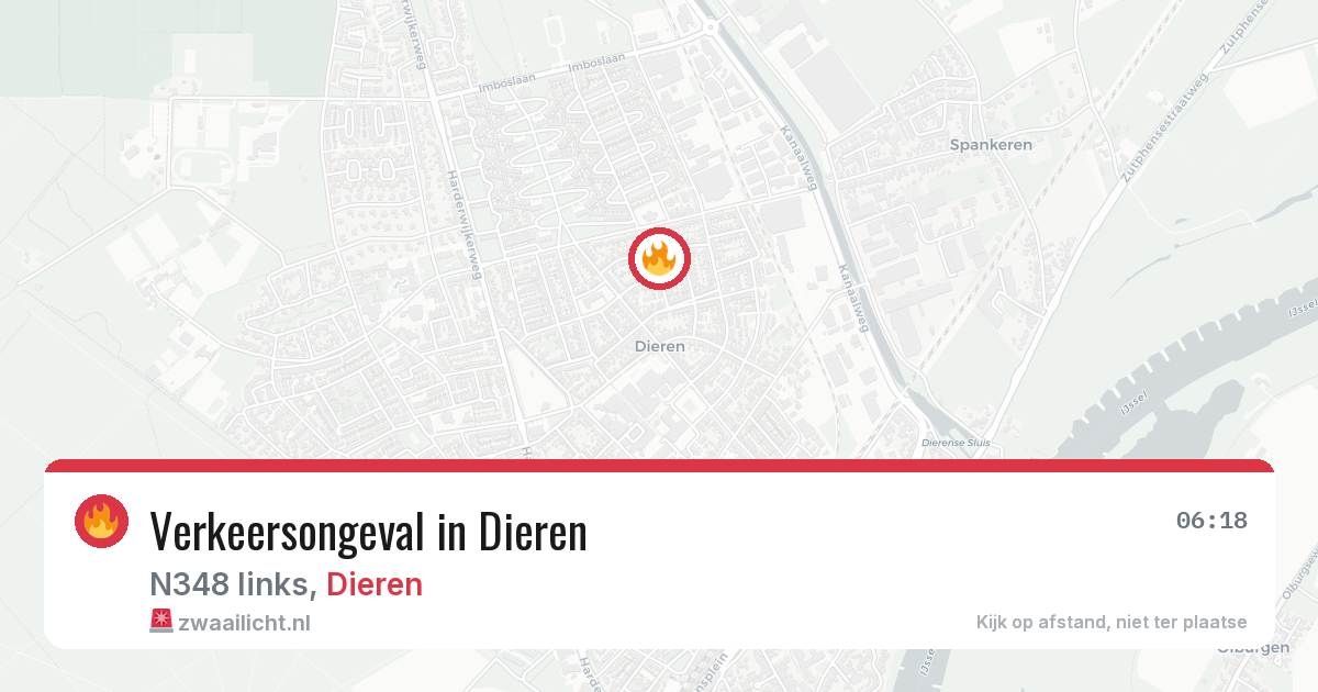 Verkeersongeval in Dieren — 8 feb 2026