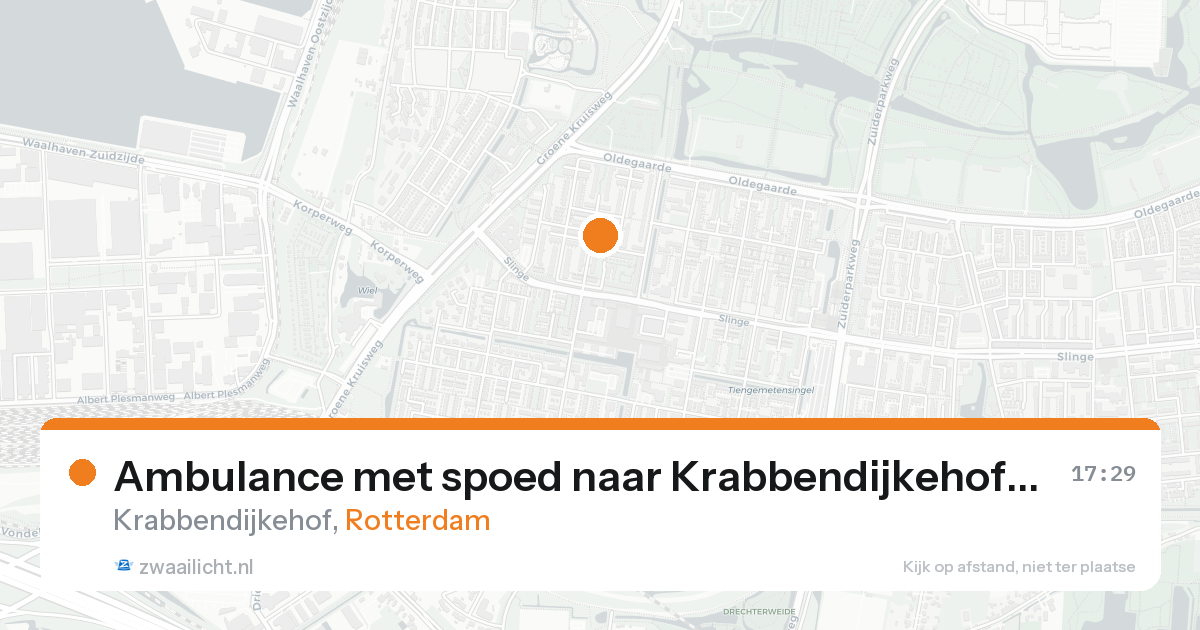 Ambulance met spoed naar Krabbendijkehof in Rotterdam — 5 jun 2026