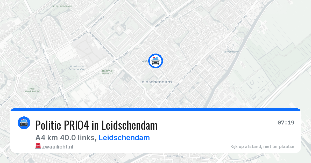 Politie PRIO4 in Leidschendam — 7 apr 2026 | 🚨 Zwaailicht.nl