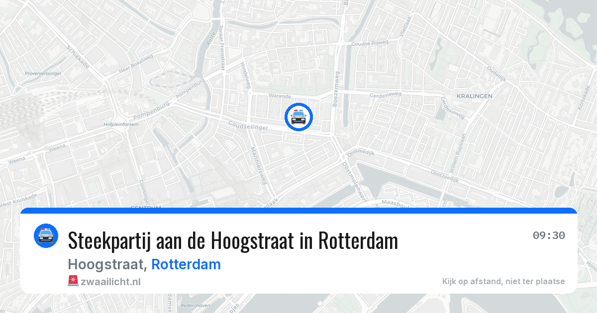 Steekpartij aan de Hoogstraat in Rotterdam — 18 jun 2026