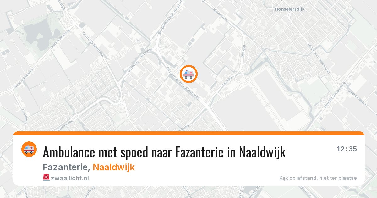 Ambulance met spoed naar Fazanterie in Naaldwijk — 27 apr 2026