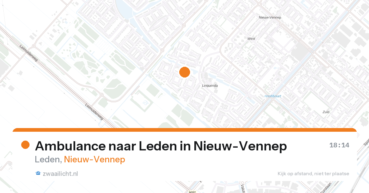 Ambulance naar Leden in Nieuw-Vennep — 28 aug 2026