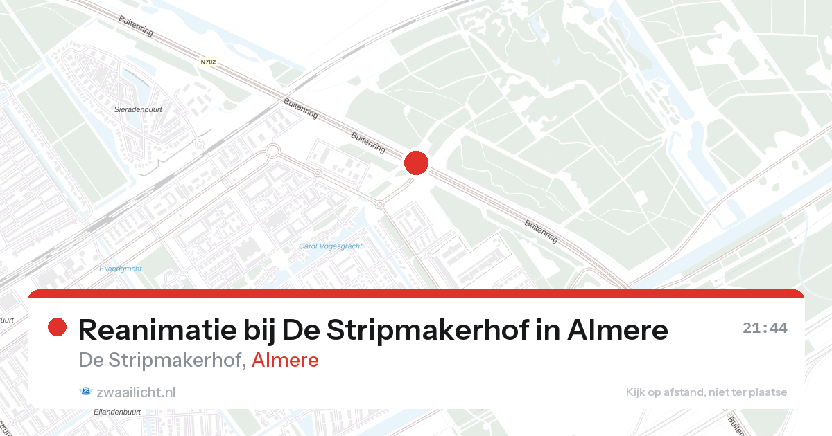 Reanimatie bij De Stripmakerhof in Almere — 4 apr 2026