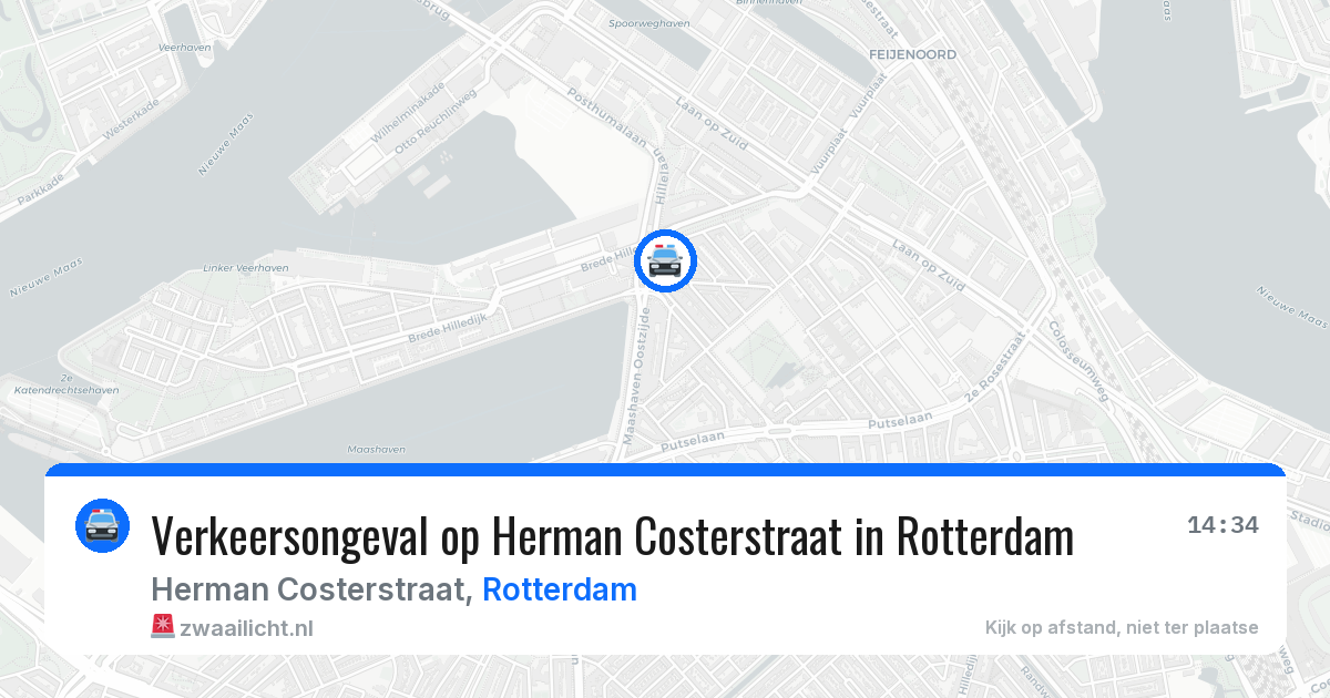 Verkeersongeval op Herman Costerstraat in Rotterdam — 5 mei 2026