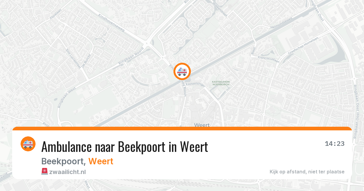 Ambulance naar Beekpoort in Weert — 25 jun 2026
