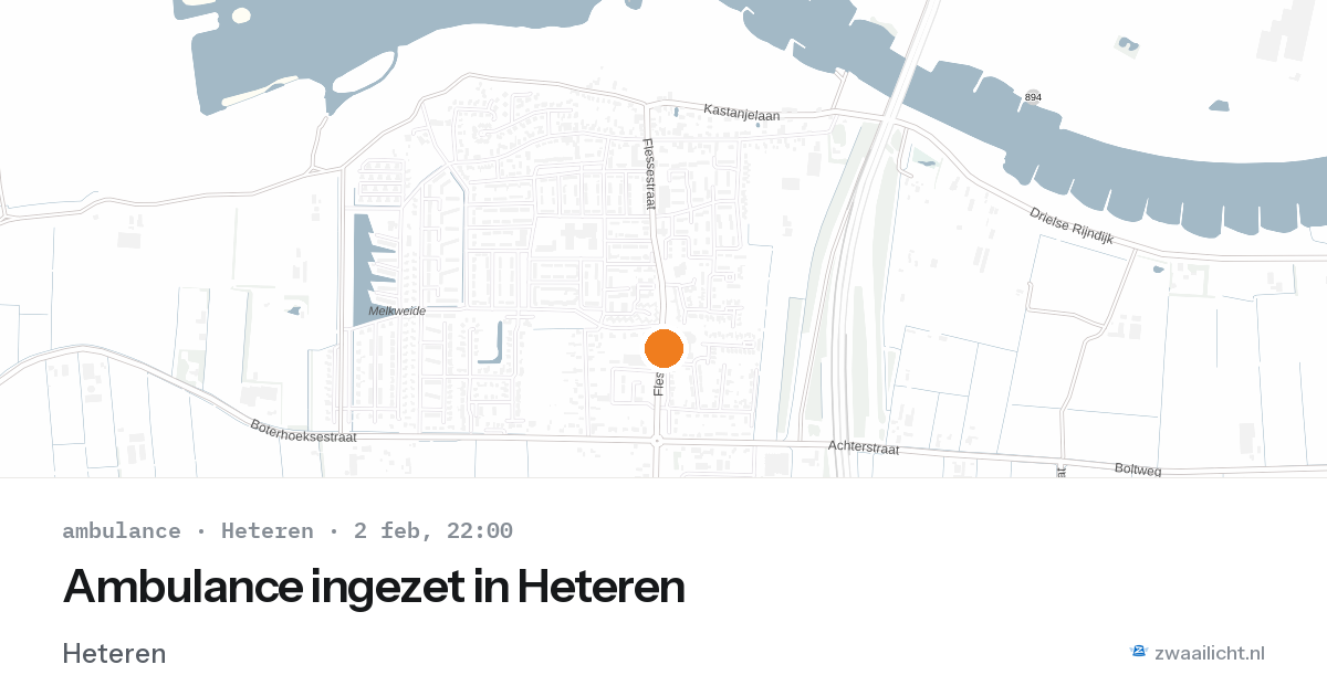 Ambulance ingezet in Heteren — 2 feb 2026