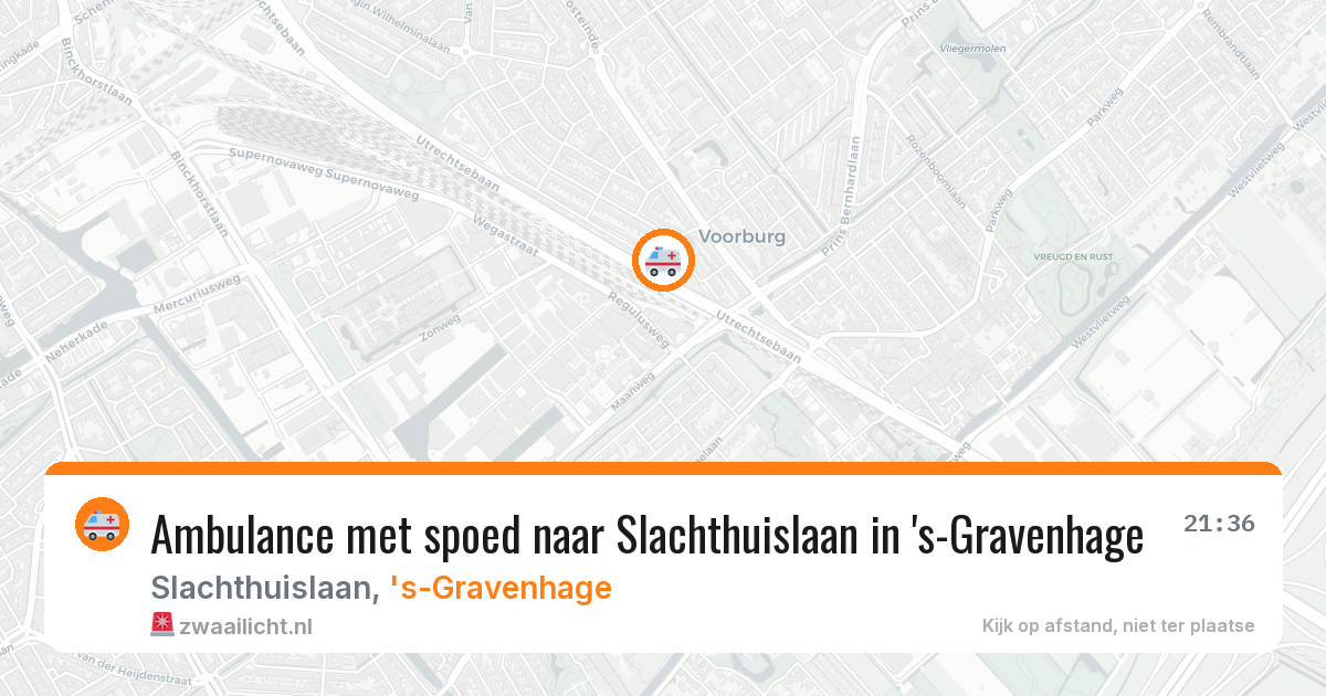 Ambulance met spoed naar Slachthuislaan in 's-Gravenhage — 24 jan 2026