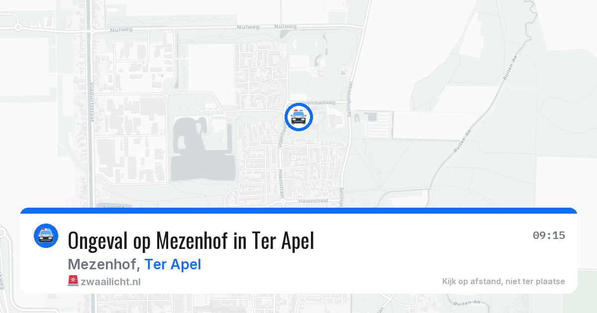 Ongeval op Mezenhof in Ter Apel — 23 jan 2026