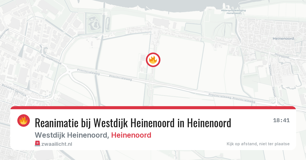 Reanimatie bij Westdijk Heinenoord in Heinenoord — 10 apr 2026