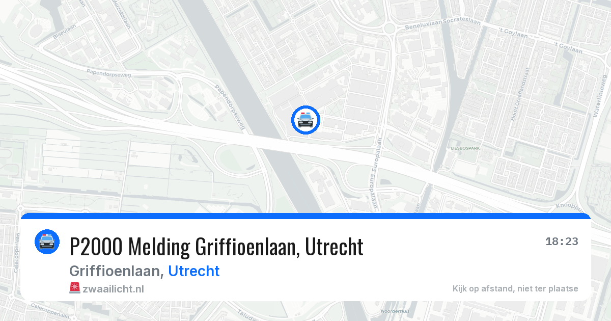 P2000 Melding Griffioenlaan, Utrecht — 18 jun 2026