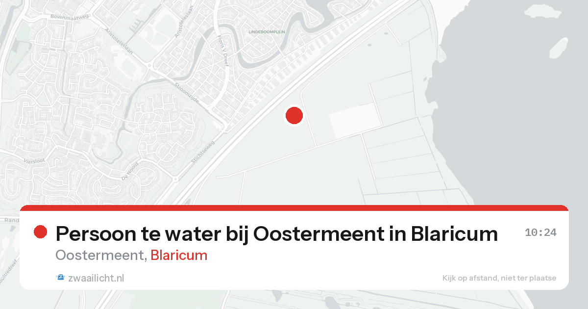 Persoon te water bij Oostermeent in Blaricum — 18 aug 2026