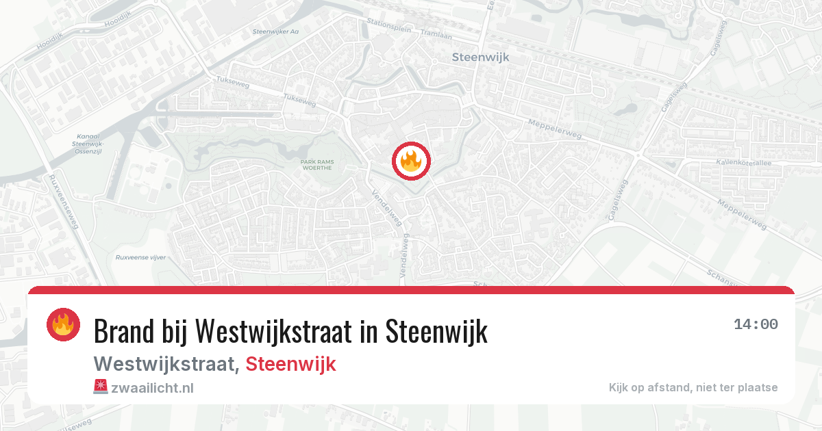 Brand bij Westwijkstraat in Steenwijk — 28 mei 2026