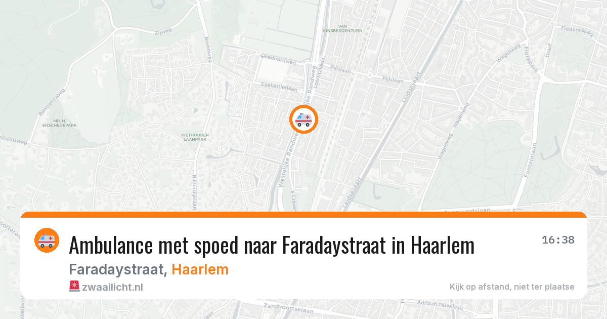 Ambulance met spoed naar Faradaystraat in Haarlem — 6 jul 2026