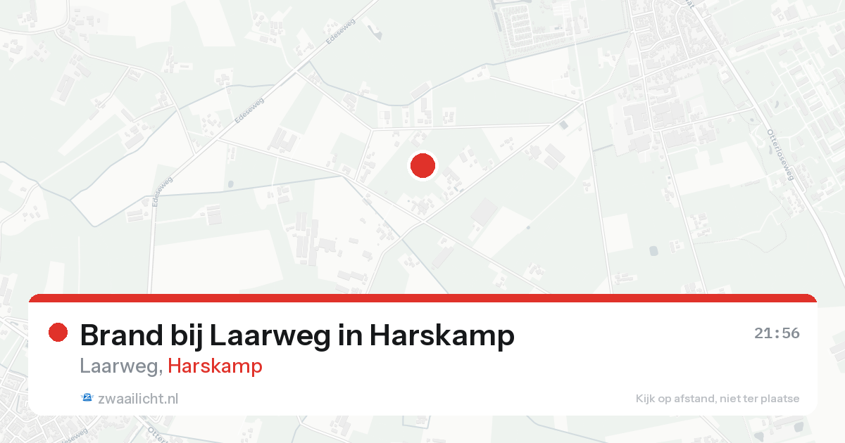 Brand bij Laarweg in Harskamp — 23 aug 2026