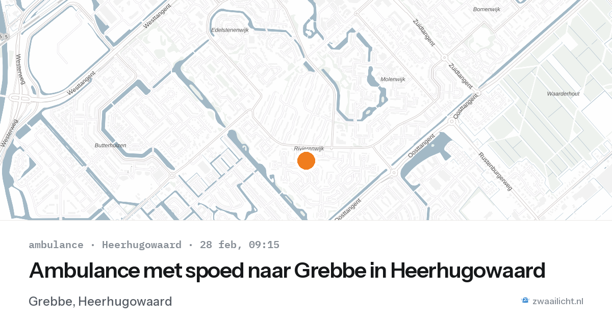 Ambulance met spoed naar Grebbe in Heerhugowaard — 28 feb 2026