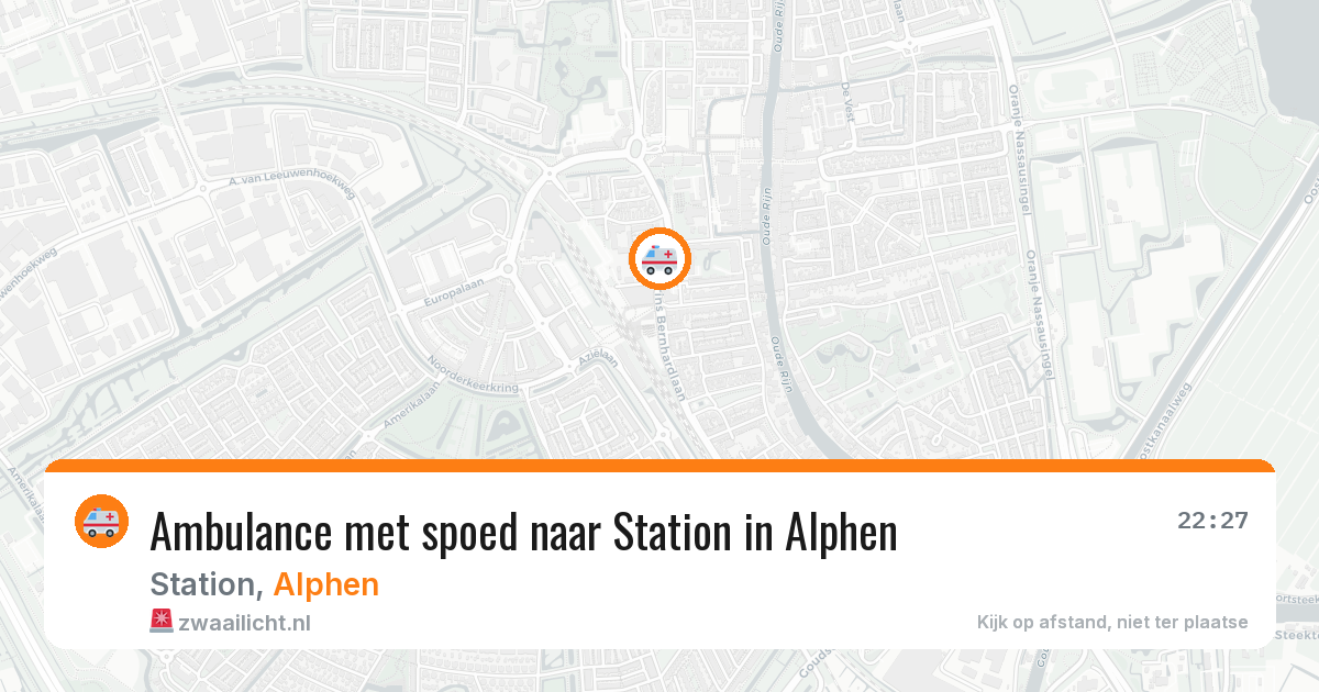 Ambulance met spoed naar Station in Alphen — 18 jun 2026