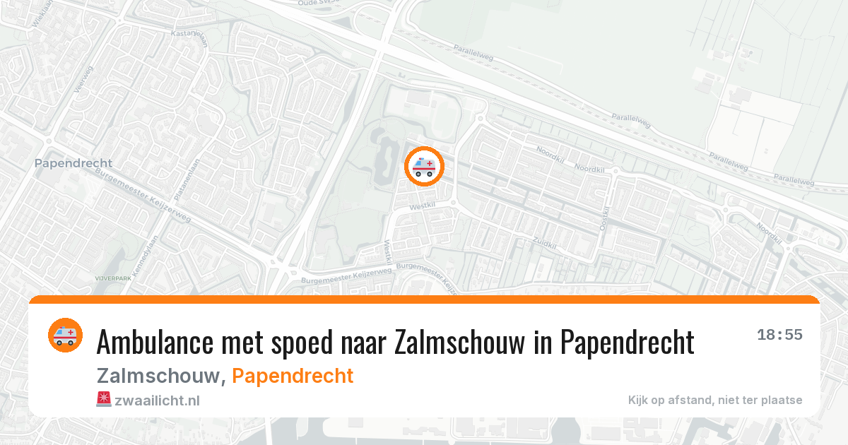 Ambulance met spoed naar Zalmschouw in Papendrecht — 17 mrt 2026