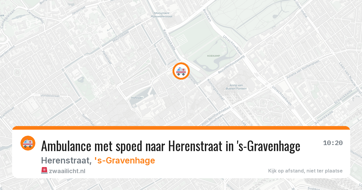 Ambulance met spoed naar Herenstraat in 's-Gravenhage — 28 jan 2026