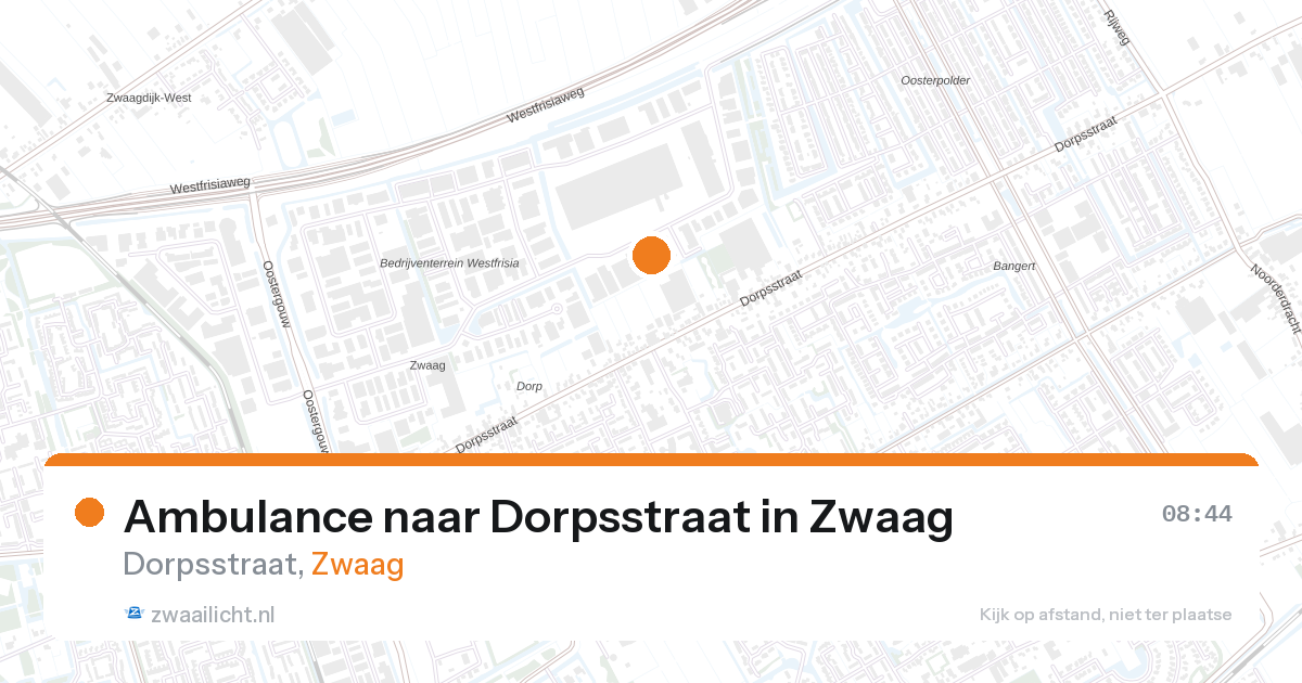 Ambulance naar Dorpsstraat in Zwaag — 10 jun 2026
