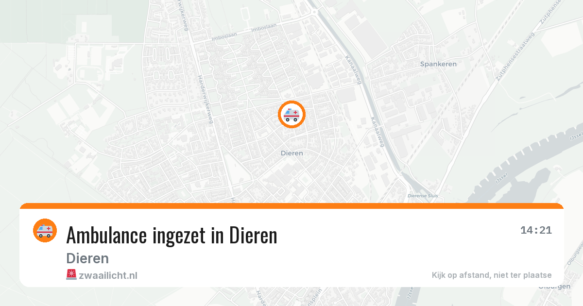 Ambulance ingezet in Dieren — 16 jun 2026