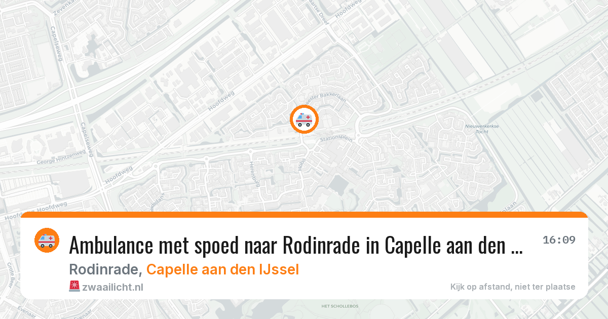 Ambulance met spoed naar Rodinrade in Capelle aan den IJssel — 11 jun 2026