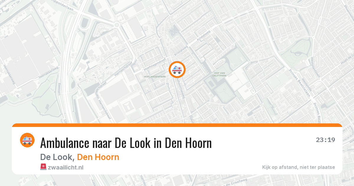 Ambulance naar De Look in Den Hoorn — 25 mrt 2026