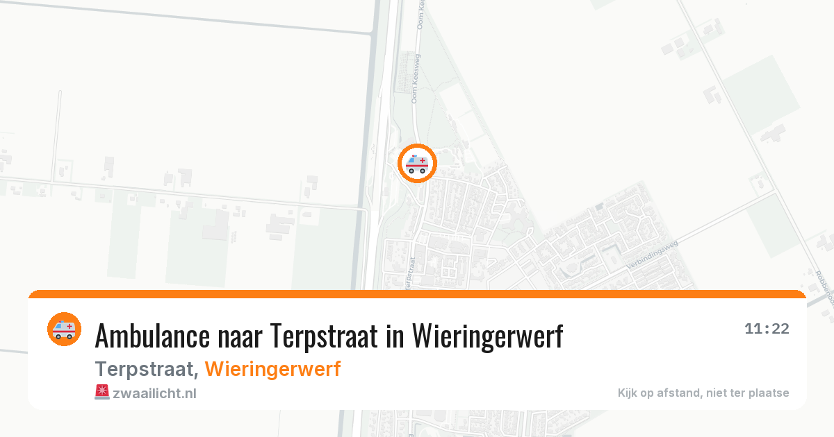 Ambulance naar Terpstraat in Wieringerwerf — 27 mei 2026