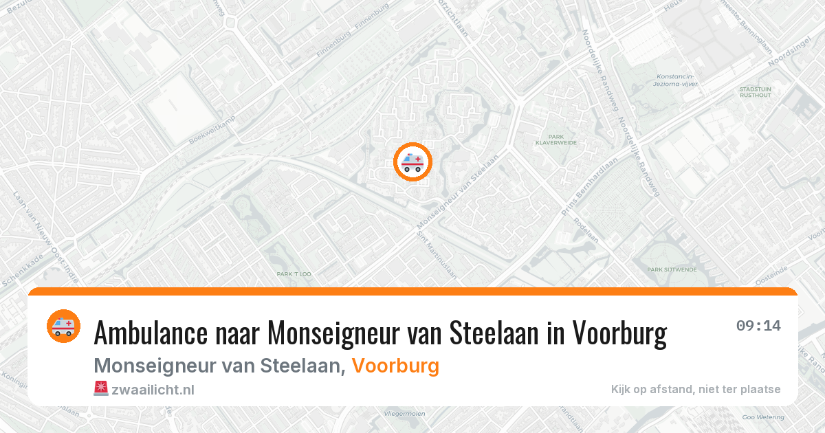 Ambulance naar Monseigneur van Steelaan in Voorburg — 27 mrt 2026