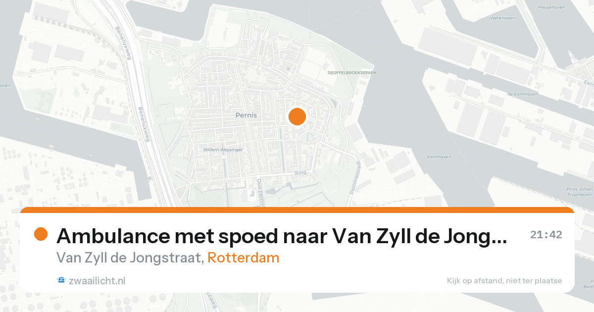 Ambulance met spoed naar Van Zyll de Jongstraat in Rotterdam — 30 jun 2026