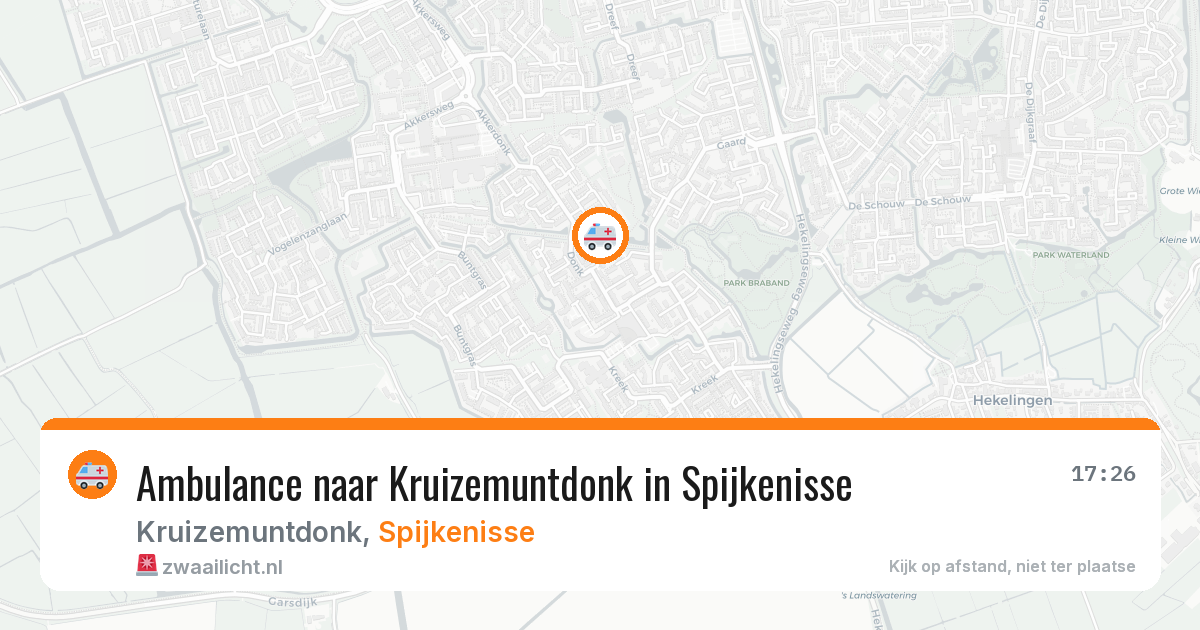 Ambulance naar Kruizemuntdonk in Spijkenisse — 21 mei 2026