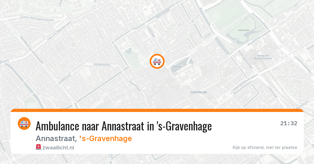 Ambulance naar Annastraat in 's-Gravenhage — 1 jul 2026
