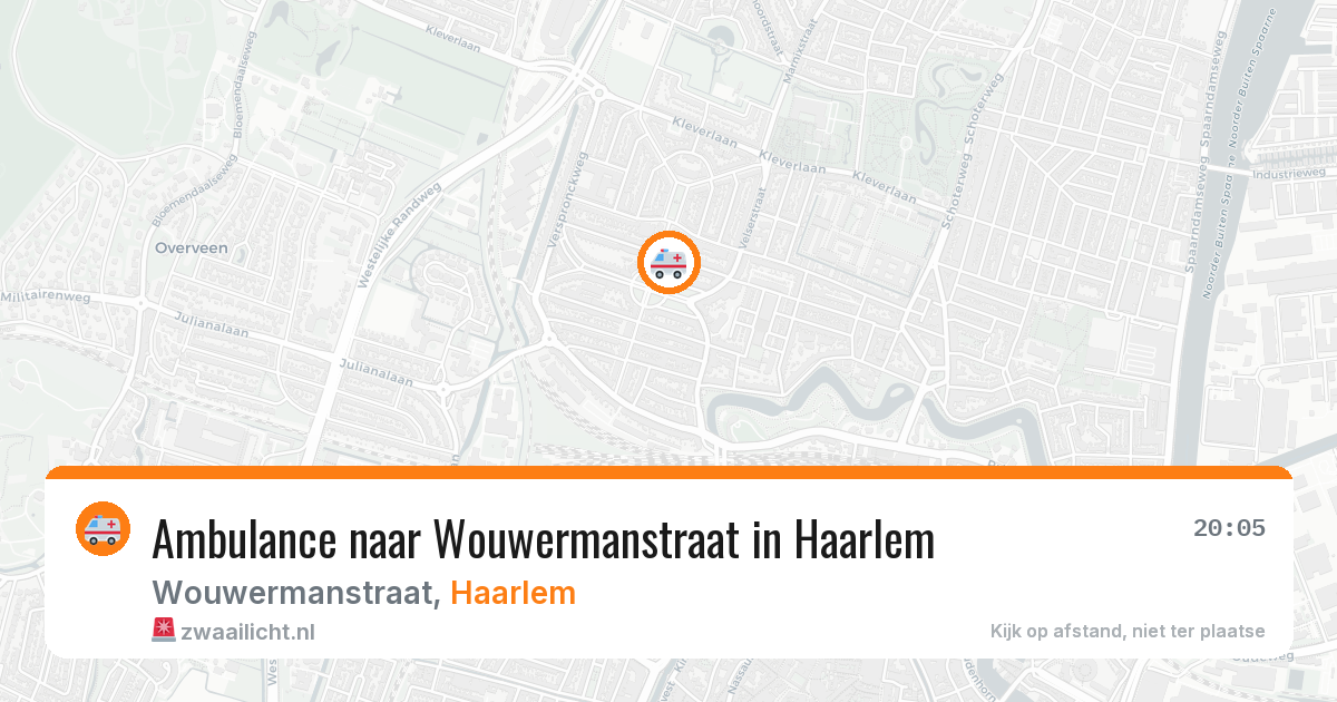 Ambulance naar Wouwermanstraat in Haarlem — 4 apr 2026