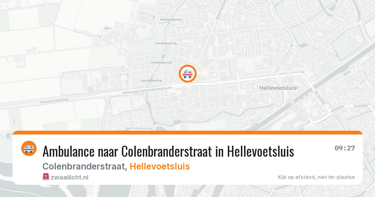 Ambulance naar Colenbranderstraat in Hellevoetsluis — 12 apr 2026