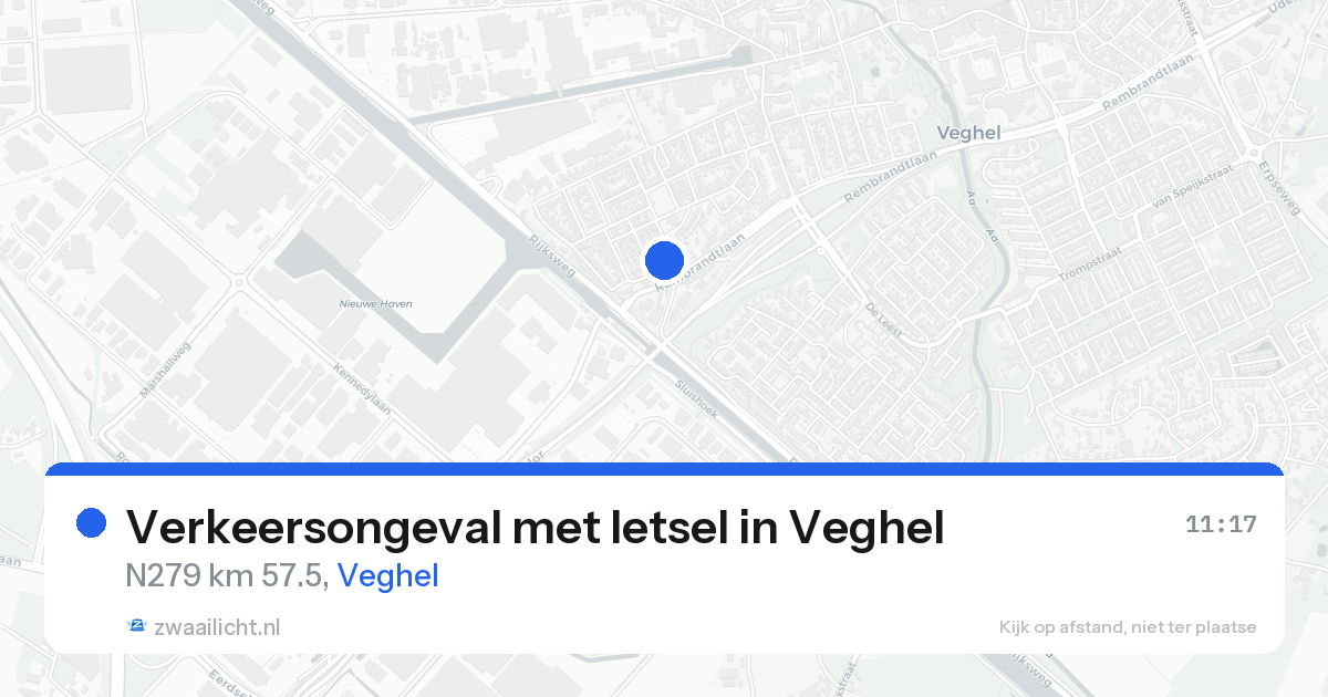 Verkeersongeval met letsel in Veghel — 14 aug 2026