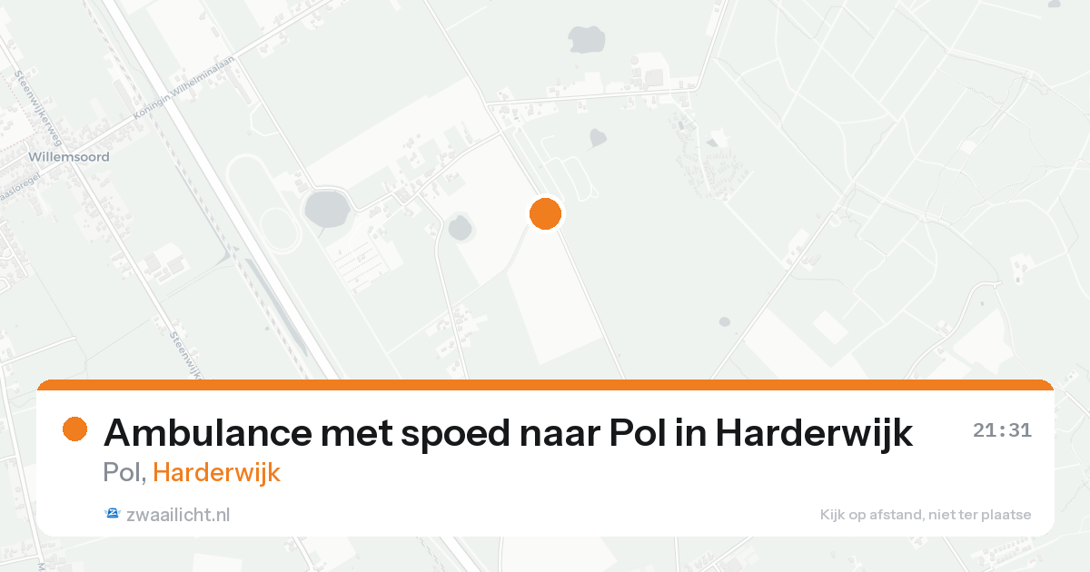 Ambulance met spoed naar Pol in Harderwijk — 21 aug 2026