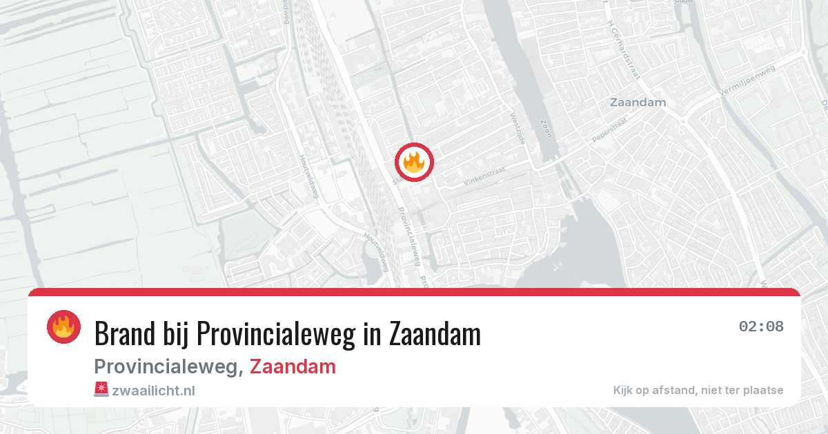 Brand bij Provincialeweg in Zaandam — 5 jul 2026