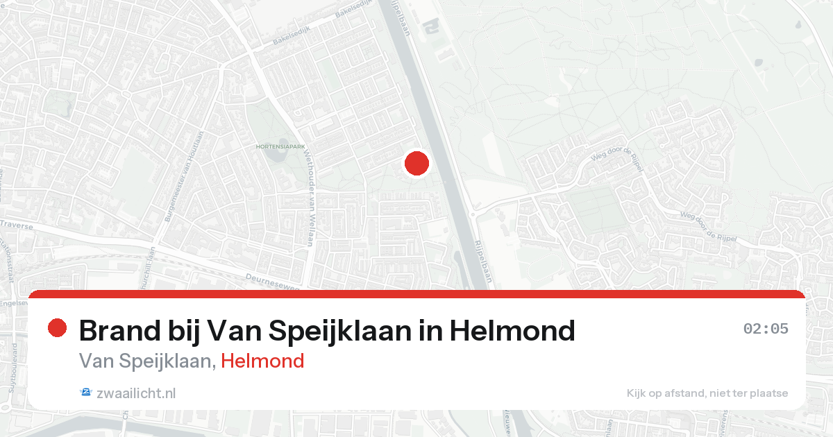 Brand bij Van Speijklaan in Helmond — 31 jan 2026