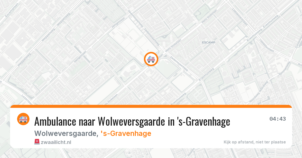 Ambulance naar Wolweversgaarde in 's-Gravenhage — 18 jul 2026