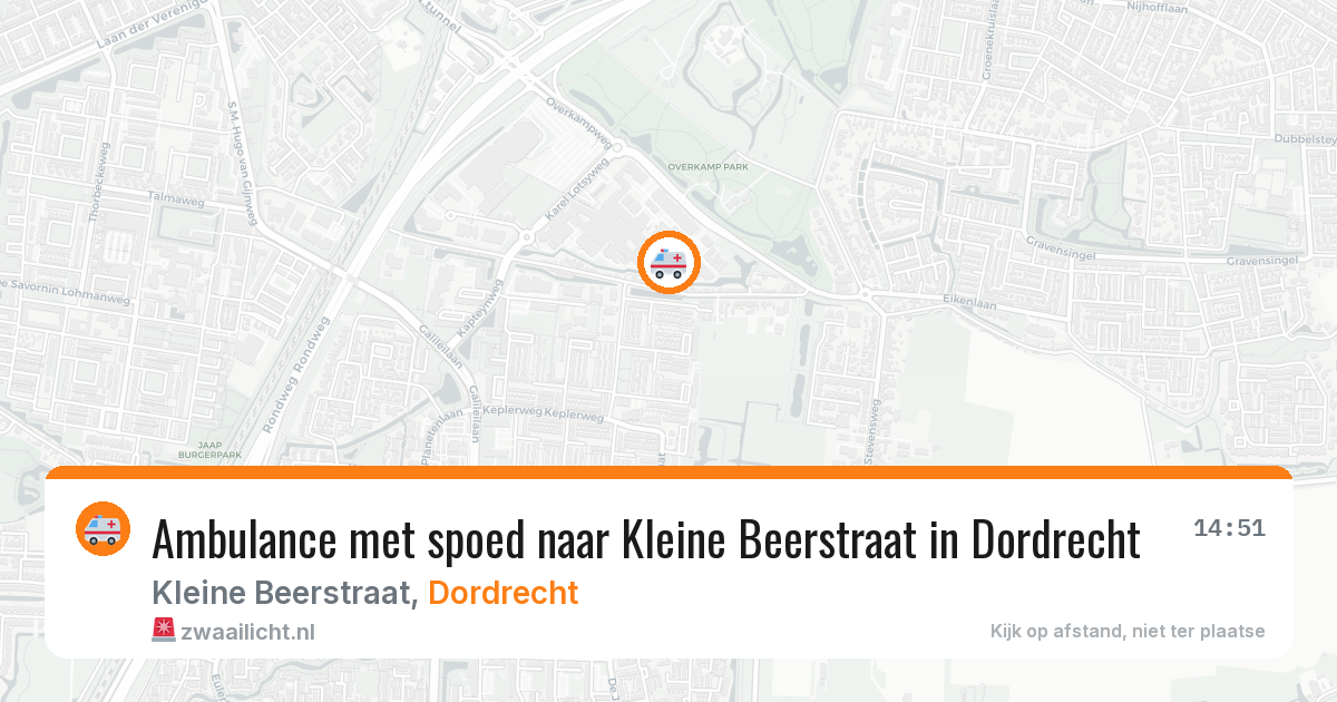 Ambulance met spoed naar Kleine Beerstraat in Dordrecht — 24 jan 2026