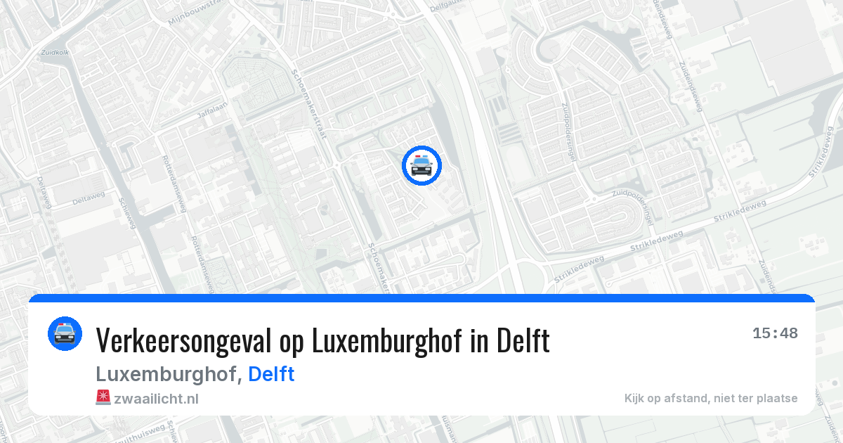 Verkeersongeval op Luxemburghof in Delft — 2 jun 2026