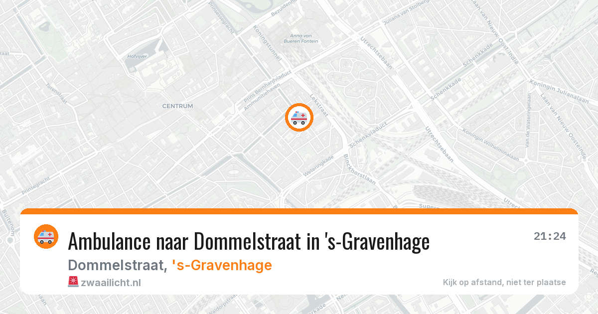 Ambulance naar Dommelstraat in 's-Gravenhage — 11 mei 2026