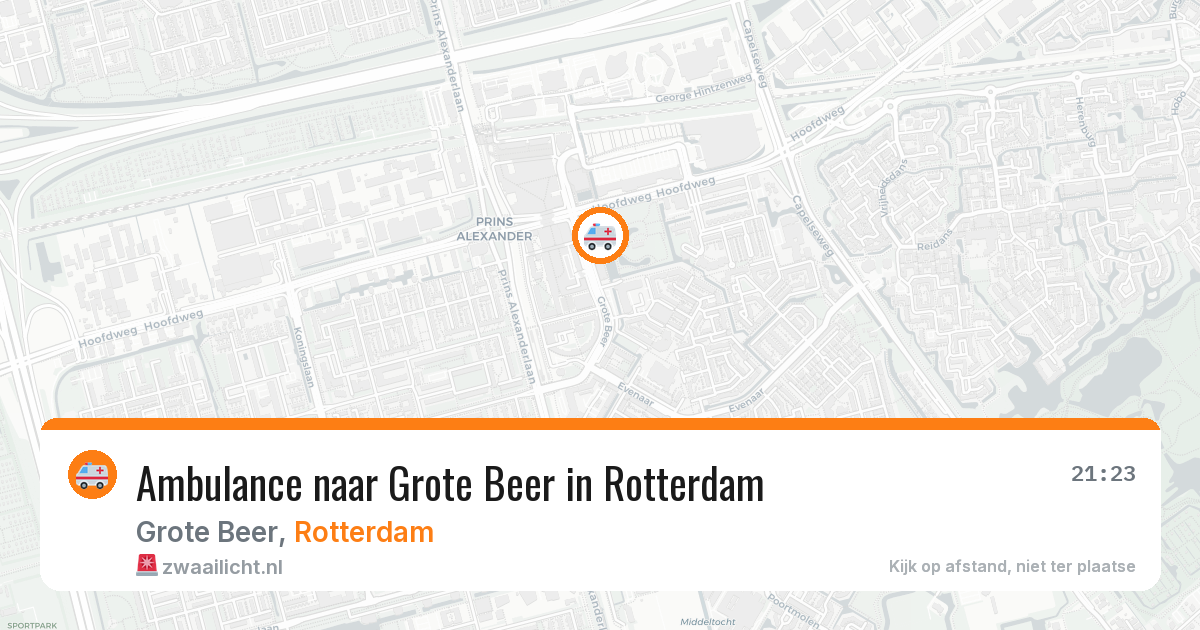 Ambulance naar Grote Beer in Rotterdam — 11 aug 2026