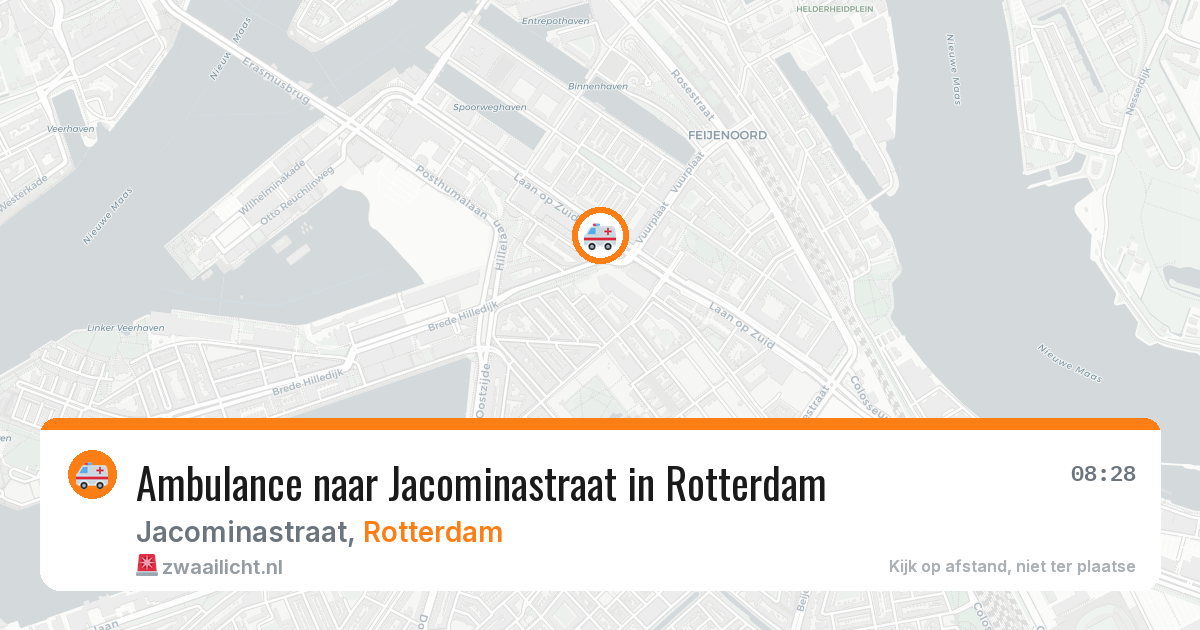 Ambulance naar Jacominastraat in Rotterdam — 21 apr 2026