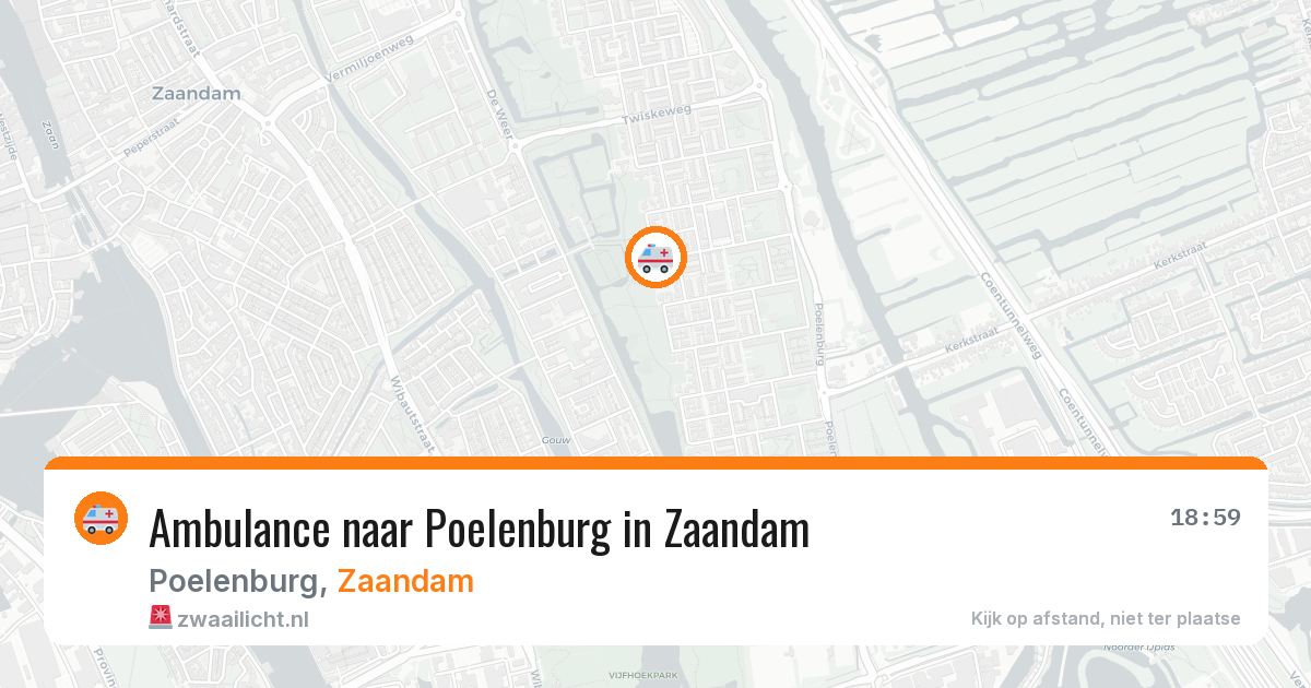 Ambulance naar Poelenburg in Zaandam — 7 feb 2026