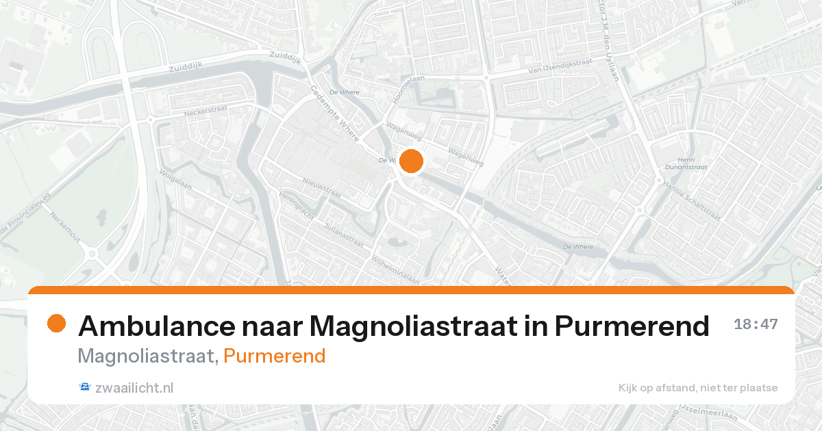 Ambulance naar Magnoliastraat in Purmerend — 5 jun 2026