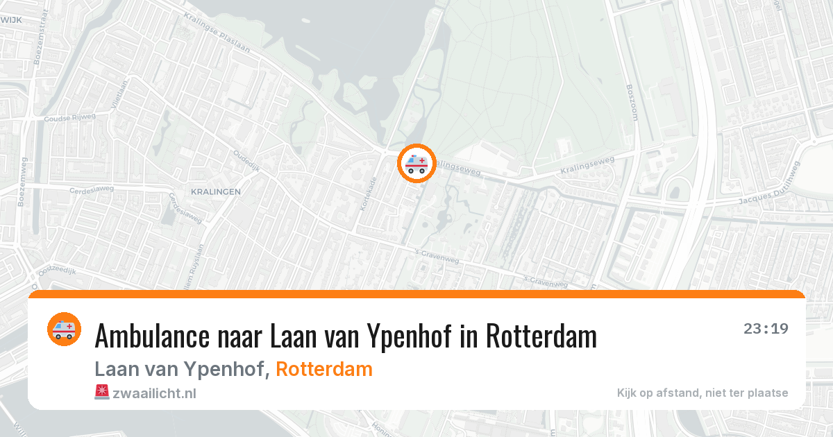 Ambulance naar Laan van Ypenhof in Rotterdam — 13 aug 2026