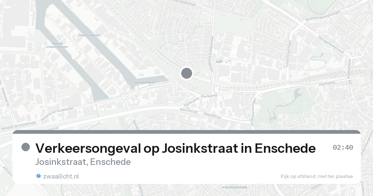 Verkeersongeval op Josinkstraat in Enschede — 8 feb 2026