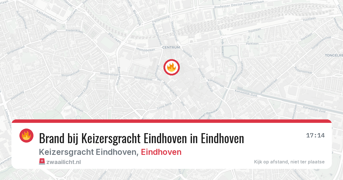 Brand bij Keizersgracht Eindhoven in Eindhoven — 2 aug 2026