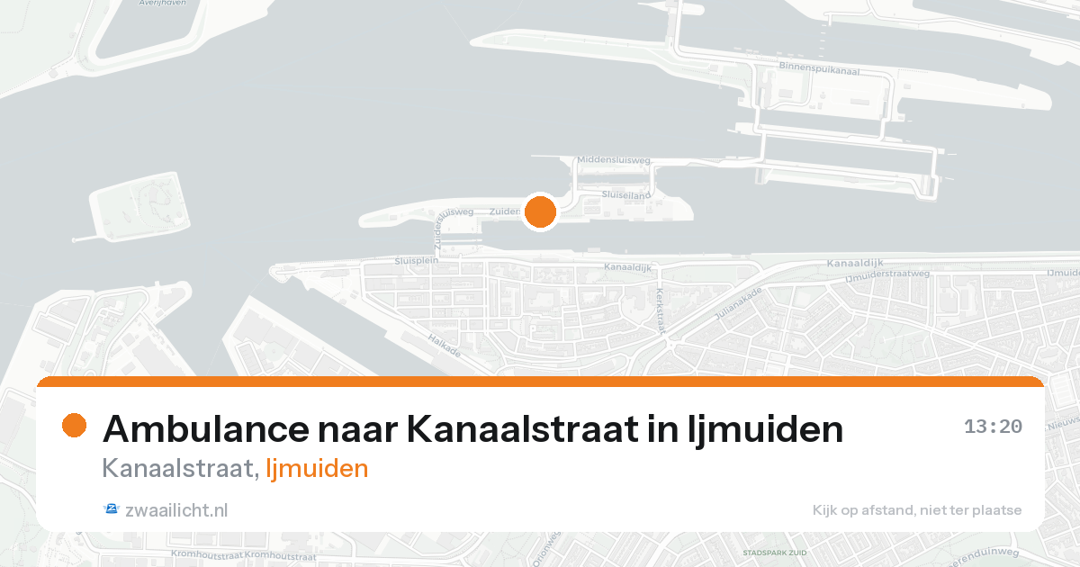 Ambulance naar Kanaalstraat in Ijmuiden — 19 aug 2026