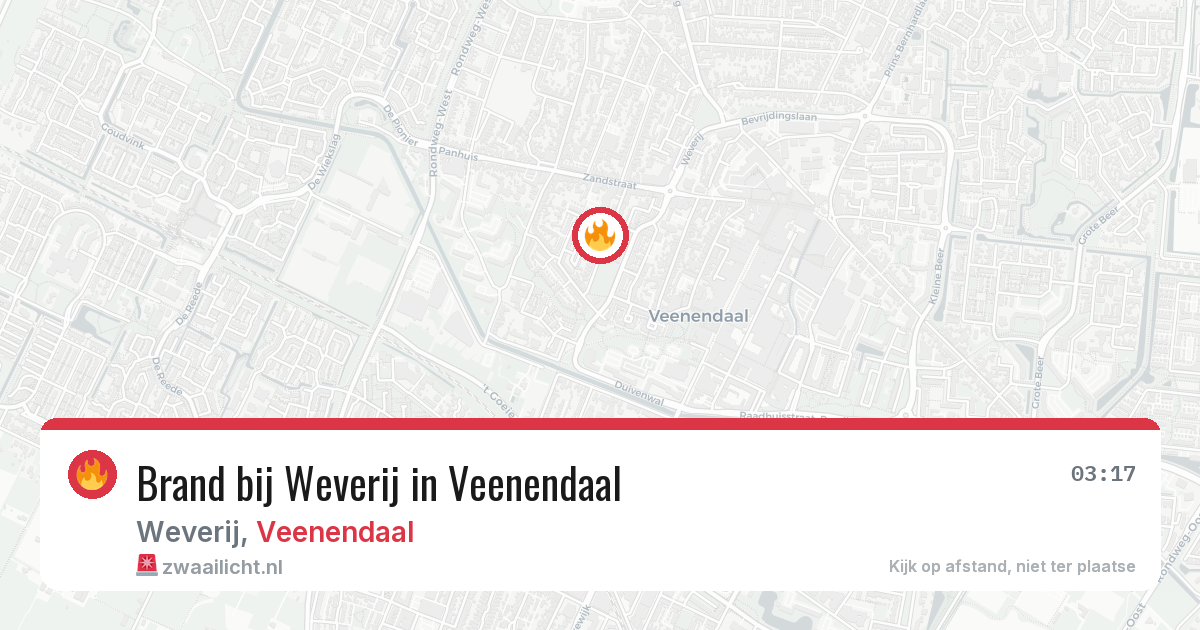 Brand bij Weverij in Veenendaal — 23 mrt 2026